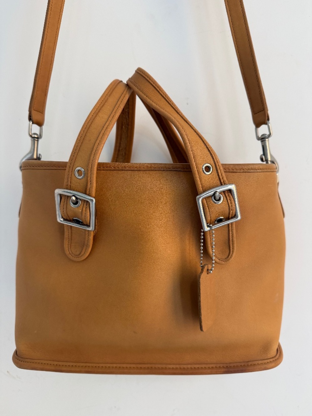 Vintage Coach Legacy Satchel 9063 Camel Leather Shoulder Crossbody Bag